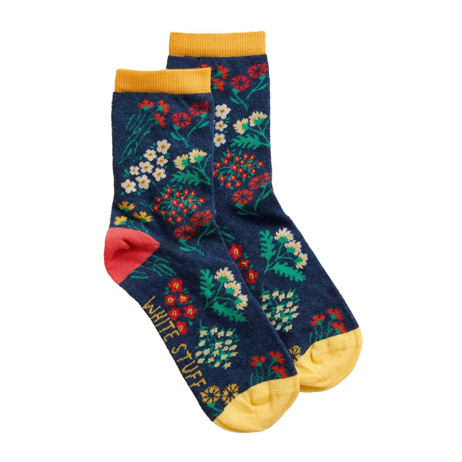 White Stuff Floral Bouquet Ankle Sock